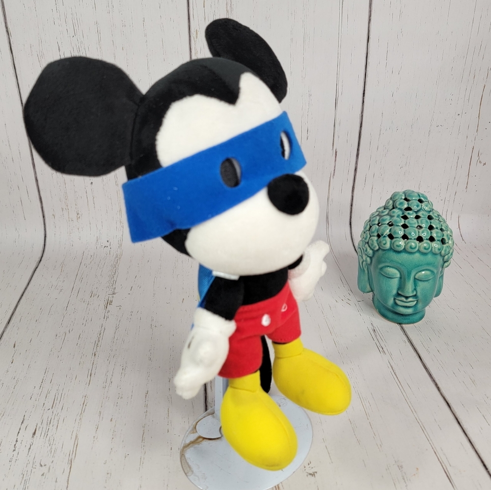Hallmark Disney Mickey Mouse Super Hero Vintage Plush Stiffed Toy Small - Picture 3 of 12